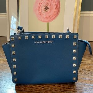 Denim Blue Michael Kors Selma Crossbody
